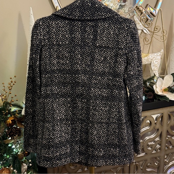 Burberry Prorsum / London Line Tweed Herringbone Peacoat / Double Breasted - Picture 14 of 17